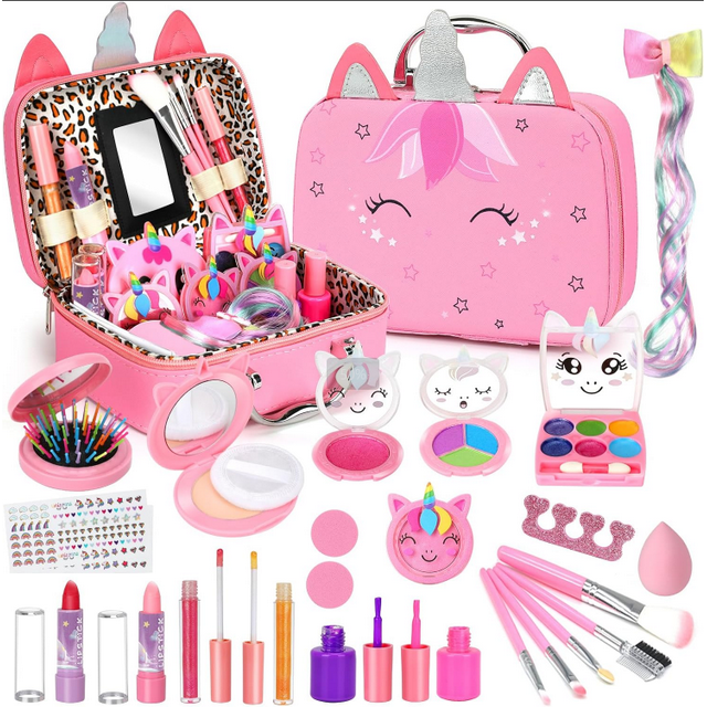 Washable Makeup Girls Toys Make up Set for Children Princess Dress Up Christmas Birthday Gifts Toys