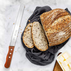 10 inch Bread Knife Serrated Knife Sharp Wavy Edge Bread Cutter Stainless Steel for Slicing Homemade Bread Bagels Cake
