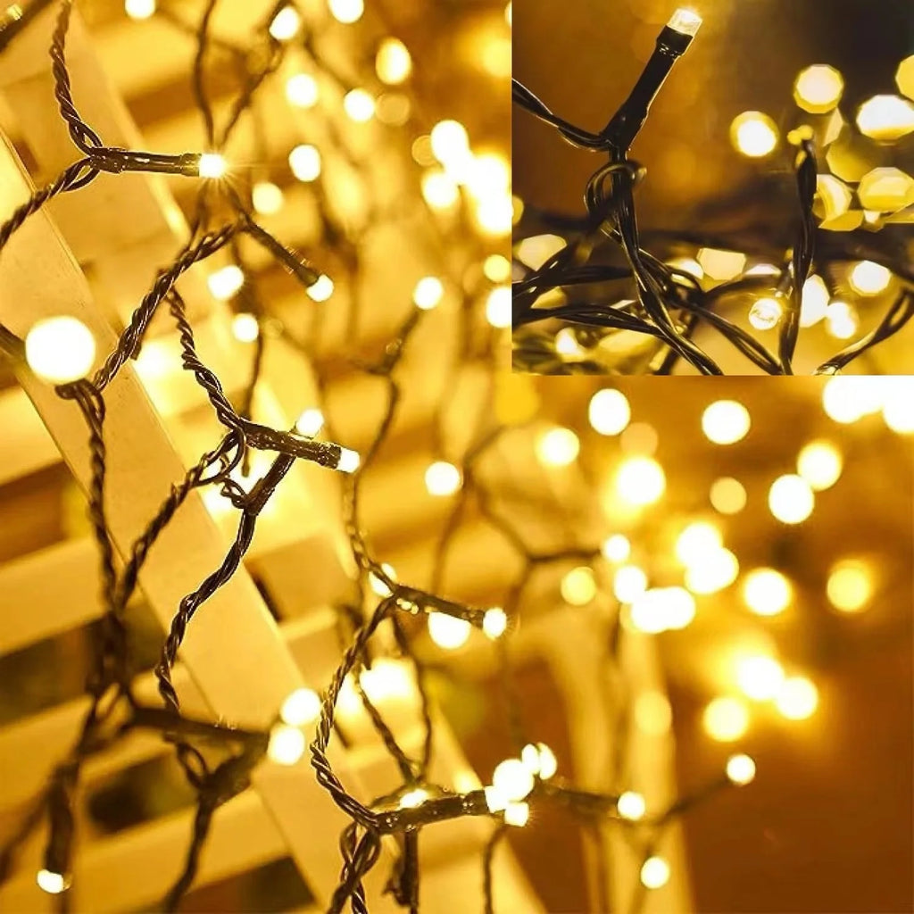 4 Pack Christmas Tree String Lights Christmas Fairy Lights Warm White LED with 8 Modes Battery Operated Indoor Outdoor Waterproof Lights