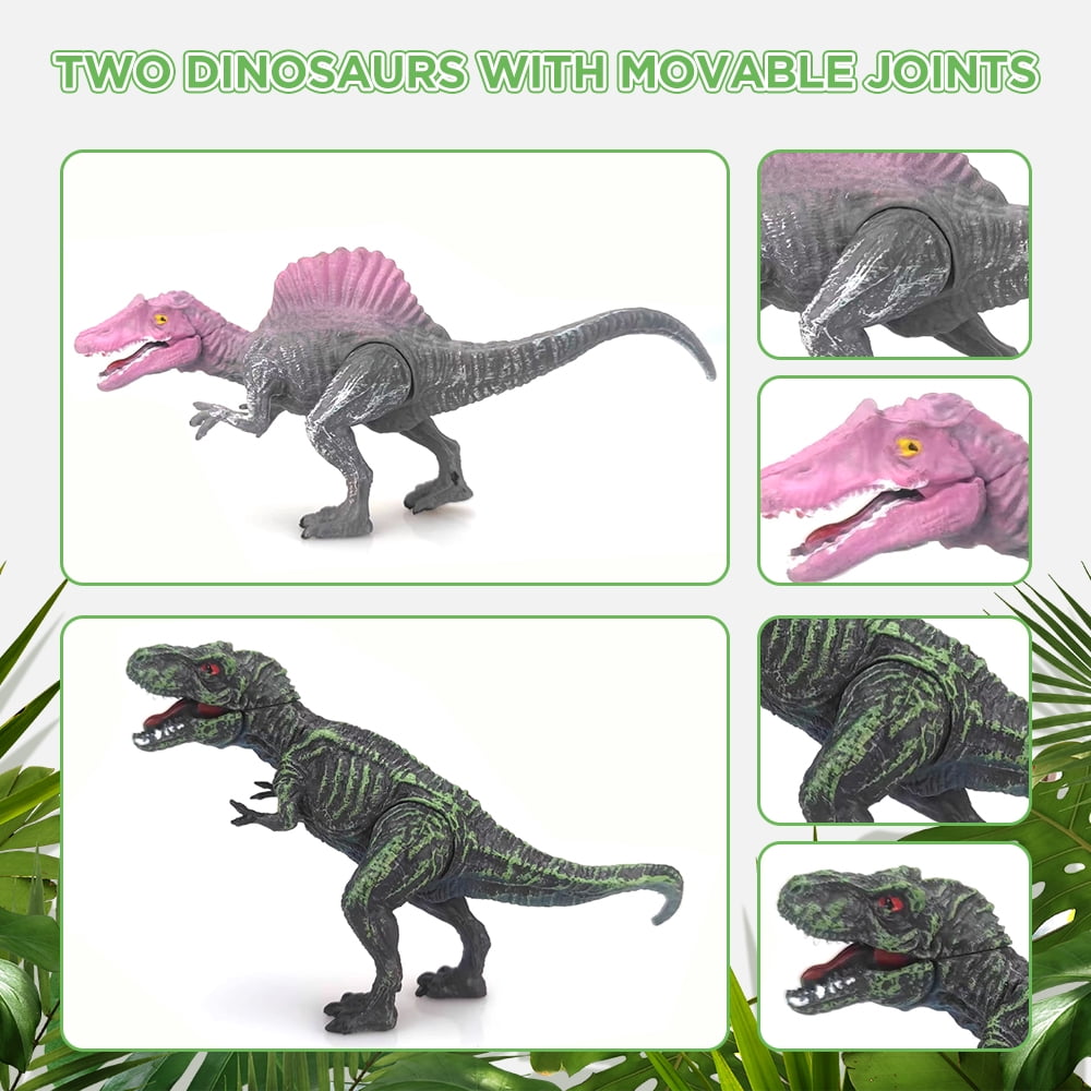 Dinosaur Toys with 22 Realistic Dinosaur Figures&Activity Play Mat, Dinosaur Play Set Gift for Kids Toddler Toy Age 3-7
