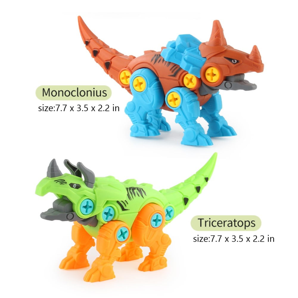 Dinosaur Toys Take Apart Stem Building Construction Toys with Electric Drill Gift for Toddlers Boys Girls 4 5 6 7 8 Year Old