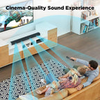 COWIN Sound Bar for TV Speaker Soundbar Bluetooth & Wired 2-in-1 Detachable Wall Mountable Home Audio Theater (BT5.0/Optical/AUX/Remote) 32 inch