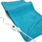 12" x 24" Heating Pad for Back Neck and Shoulder with Washable Removable Soft Cover,3 Heat Settings,Auto Shut off,Blue