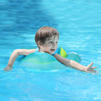 SwFoer Baby Pool Float with Canopy Baby Float Infant Swimming Pool Float Sun Protection Skin-Friendly, Blue