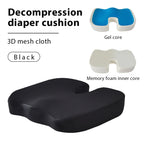 Cosmonic Premium Comfort Seat Cushion - Non-Slip Memory Foam Coccyx Pad for Back, Tailbone & Sciatica Pain Relief- Posture Corrector for Office Chair, Gaming Chair, Car Seat and Wheelchair