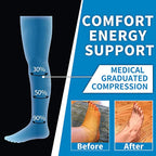Silensys 5 pairs Gradual Compression Sports Nylon Socks, Waterproof and Sweat Proof, Fast Drying
