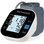 Blood Pressure Monitor for Home Use - Automatic BP Machine with Large Backlit Display High Accuracy for 2 Users with 22-42cm Arm Cuff & Storage Bag (Black)