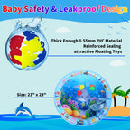 Swtroom Tummy Time Water Mat, Water Play Mat for Babies Inflatable Activity Center, Infant Baby Water Mat for Newborn Infant Toddler Boy Girl, Promote Baby's Growth