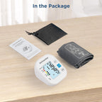 Blood Pressure Monitors for Home Use，Automatic Upper Arm Blood Pressure Cuff BP Machine with Backlit Display for 2 Users, White