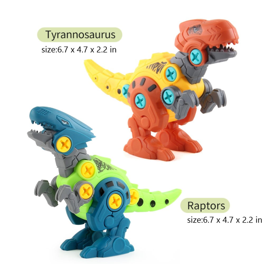 Dinosaur Toys Take Apart Stem Building Construction Toys with Electric Drill Gift for Toddlers Boys Girls 4 5 6 7 8 Year Old