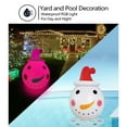 Silensys 3FT Christmas Inflatable Snowman Foldable Outdoor Decoration with Rotating LED Lights for Home Lawn Courtyard Christmas Decorations