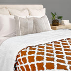 Y Blanket throw orange