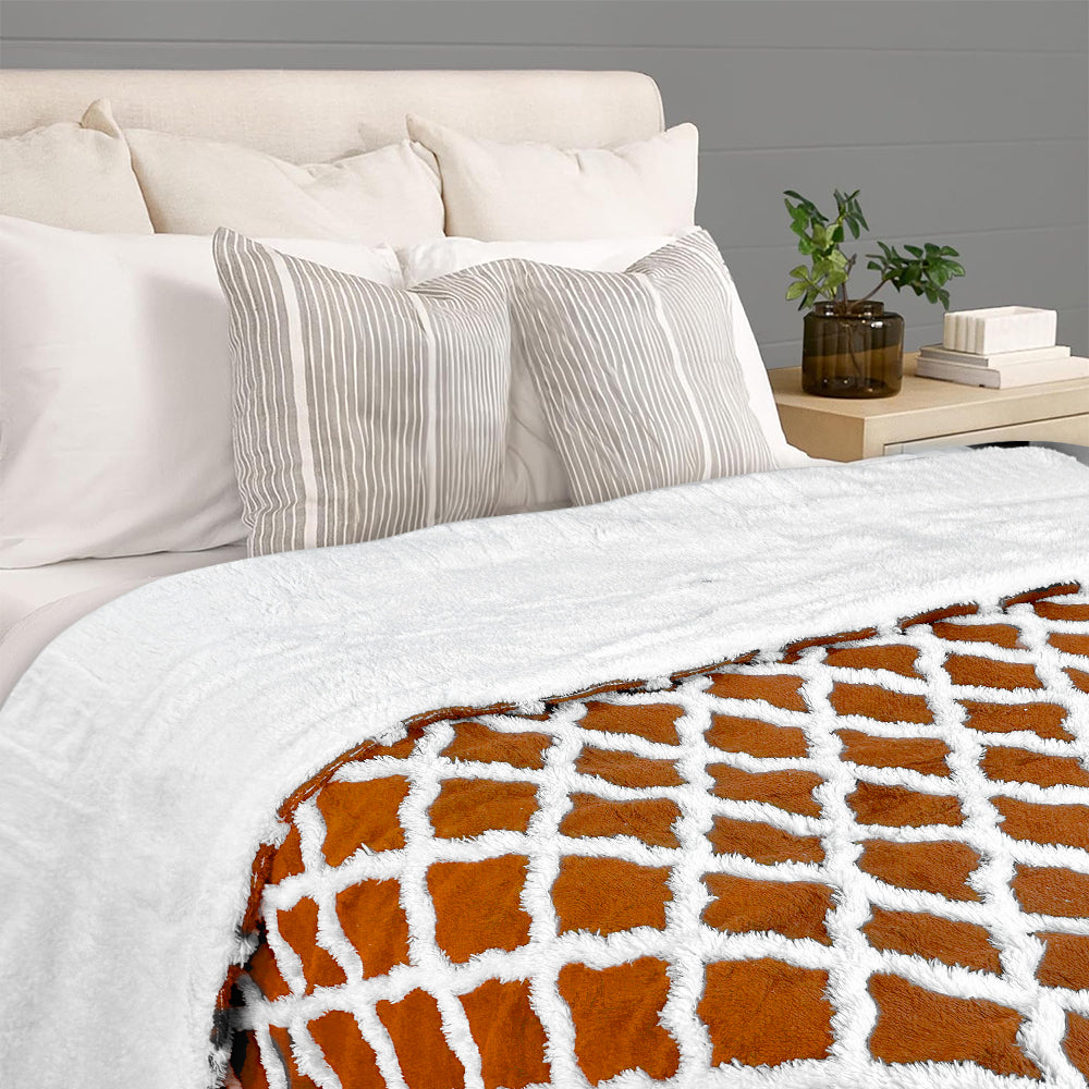 Y Blanket throw orange