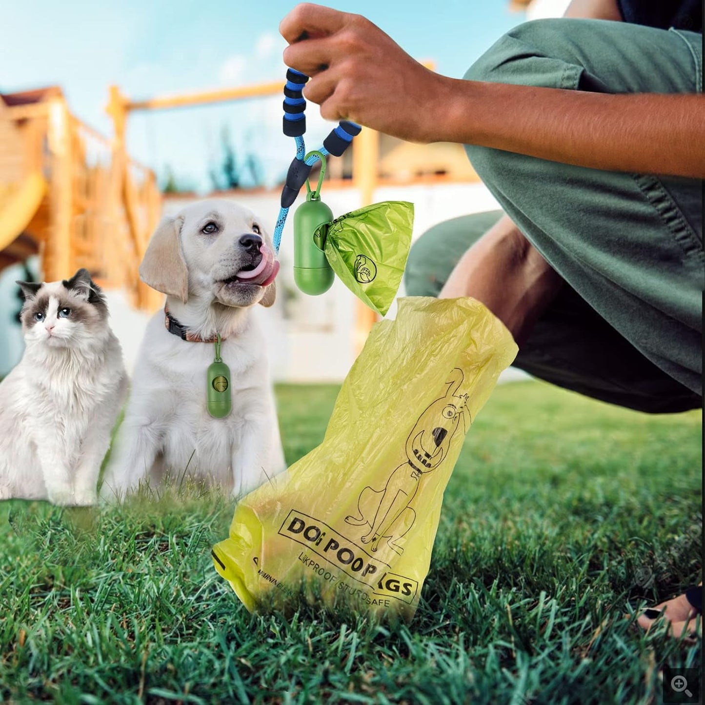 Silensys Dog Poop Bags 270 Count Dog Waste Bags with Dispenser Leak Proof Extra Thick Strong for Dogs Cats Litter Outdoor Puppy Walking