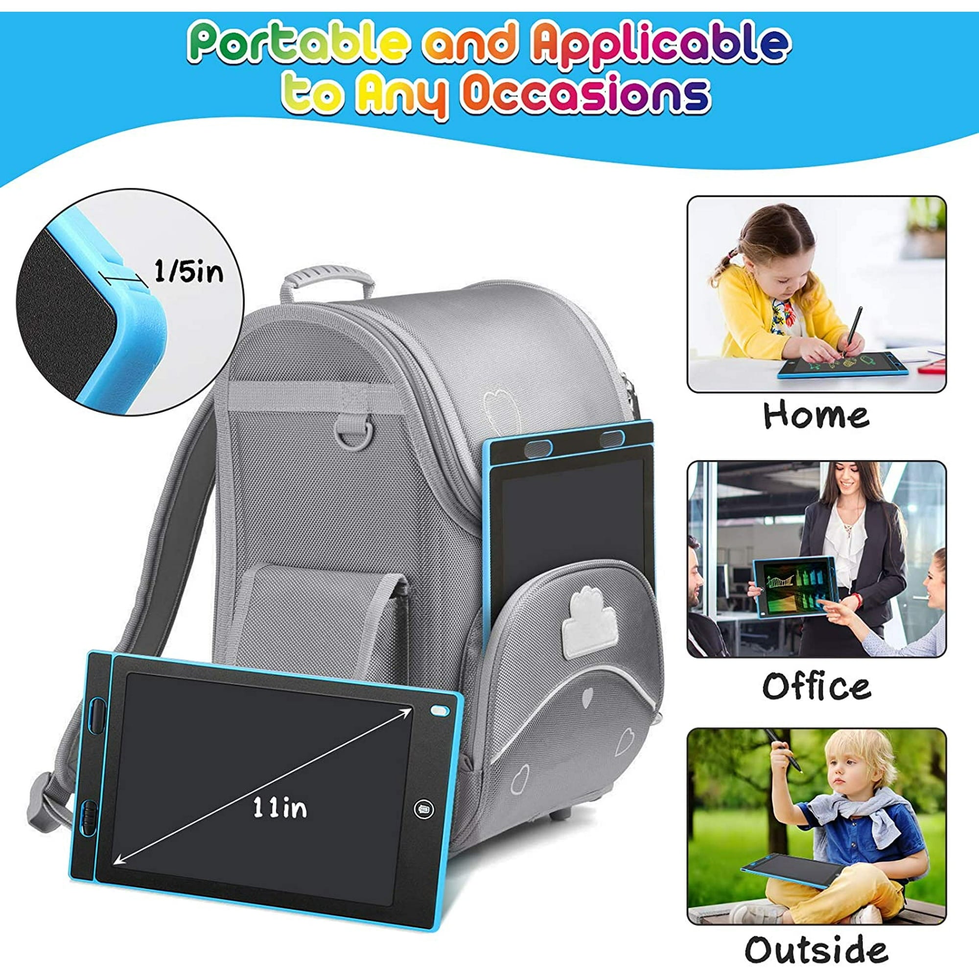 2 Pack LCD Writing Tablet for Kids 10 inch,Doodle Board, Electronic Drawing Tablet Drawing Pads, Preschool Toys for Baby Girl Boy GiftsEducational Birthday Gift for 3-8 Years Old Kids