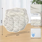 Uncahome Luxury Bath Pillow Relieve Stress and Rejuvenate Bathtub Pillow, Bath Pillows for Tub with a Washing Bag White