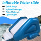 Uncahome Inflatable Water Slide for Pool,Inflatable Pool Slide with Built in Sprayers and Weighted Base for Stability, 9.5x4.5x3.6’’ Blow Up Waterslide for Kids & Adults,Ages 6 & Up,Blue