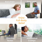 Heating Pad for Back Pain Relief, 33"x17" Heating Pads with 6 Heat Settings, Auto Shut Off,Electric Heating Pad for Neck and Shoulder, Grey