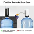 COWIN Water Bottle Dispenser Portable Electric Water Bottle Pump, Automatic Drinking Water Bottle Pump for Universal 5 Gallon Bottle, for Home Kitchen Office Outdoor Use, Black