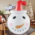 Silensys 3FT Christmas Inflatable Snowman Foldable Outdoor Decoration with Rotating LED Lights for Home Lawn Courtyard Christmas Decorations