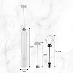 Uncahome Milk Frother Wand Drink Mixer - Handheld Milk Frother Electric Whisk - Easy-Clean Stainless Steel Frother Wand & Mini Blender - Electric Coffee Frother for Milk Coffee Lattes