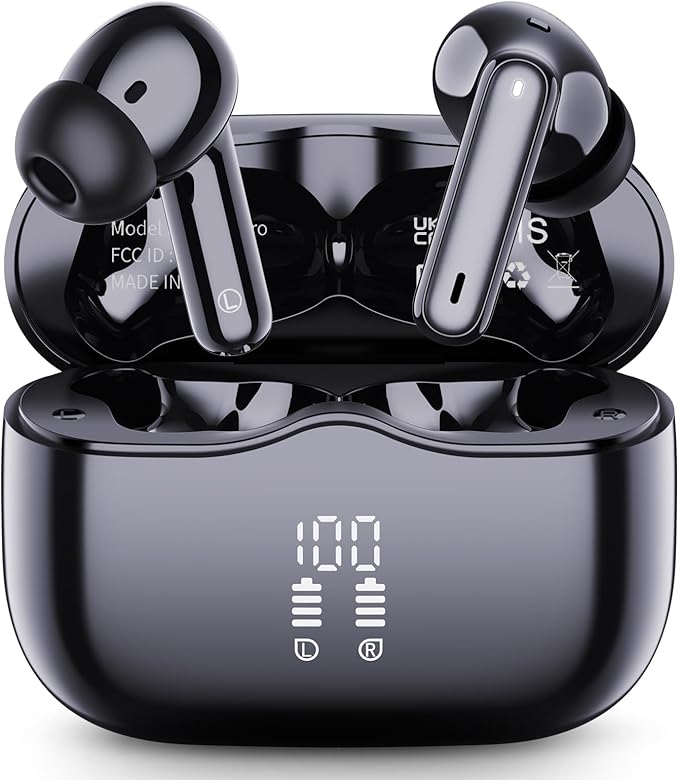 Wireless Earbuds with 4 ENC Noise Cancelling Mic