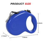Retractable Dog Leash 16ft Heavy Duty Pet Walking Leash with Anti-Slip Handle Hand Brake Blue