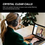 Cowin Hybrid Active Noise Cancelling Headphones Wireless Over Ear Bluetooth Headphones Wireless Headphones with Deep Bass, Clear Calls, Comfortable Fit, 30H, Bluetooth 5.2