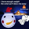 Silensys 3FT Christmas Inflatable Snowman Foldable Outdoor Decoration with Rotating LED Lights for Home Lawn Courtyard Christmas Decorations