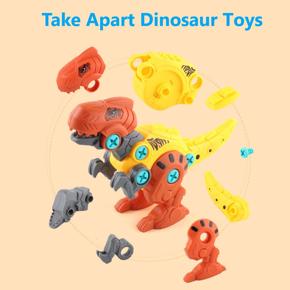 Dinosaur Toys Take Apart Stem Building Construction Toys with Electric Drill Gift for Toddlers Boys Girls 4 5 6 7 8 Year Old