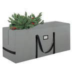 Christmas Tree Storage Bag Stores 9 ft Artificial Xmas Holiday Tree,Waterproof Christmas Bags with Reinforced Handles and Zipper, Grey