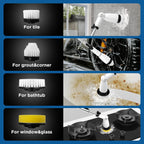 Electric Spin Scrubber,Bathroom Cleaner with Extendable Handle & 4 Brush Heads, Dual Speed & USB-C Charging