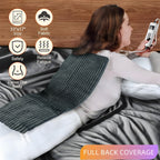 Heating Pad for Back Pain Relief, 33"x17" Heating Pads with 6 Heat Settings, Auto Shut Off,Electric Heating Pad for Neck and Shoulder, Grey