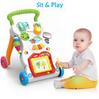 SwFoer Baby Push Walker Sit to Stand Toddler Learning Walker Walking Toys for 6 9 12 18 24 Months