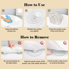 Uncahome Luxury Bath Pillow Relieve Stress and Rejuvenate Bathtub Pillow, Bath Pillows for Tub with a Washing Bag White