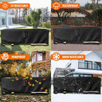 SwFoer Patio Furniture Covers Waterproof Outdoor Couch Sectional Sofa Set Cover 126in x 63in x 28in