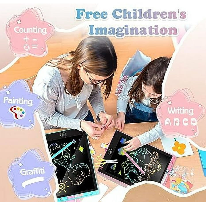 2 Pack LCD Writing Tablet for Kids 10 inch,Doodle Board, Electronic Drawing Tablet Drawing Pads, Preschool Toys for Baby Girl Boy GiftsEducational Birthday Gift for 3-8 Years Old Kids