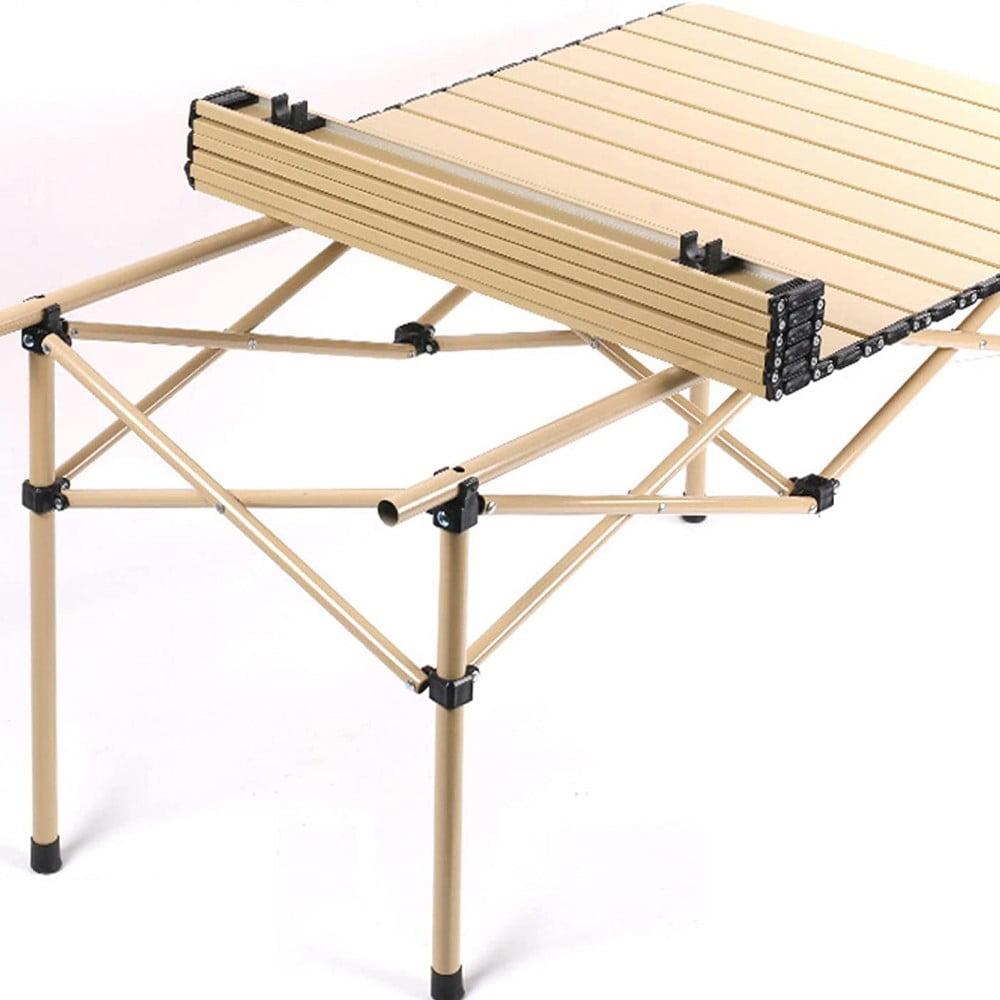 COWIN Folding Camping Table Portable Lightweight Small Beach Table 37.4x22.4x 19.7 in Outdoor for Cooking Beach Hiking Fishing BBQ
