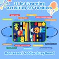 Silensys Busy Board Montessori Toys Busy Book Gift for 1 2 3 4 Year Old Toddler Sensory Board Travel Toys