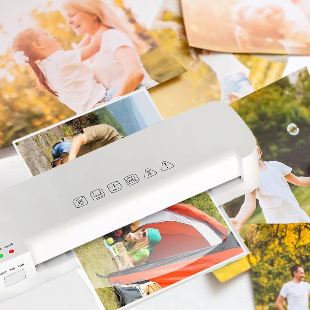 Laminator, A4 Laminator Machine, 13in Laminator Hot & Cold Thermal Laminator For Home Office School Business Use With Paper Trimmer and Corner Rounder