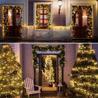 4 Pack Christmas Tree String Lights Christmas Fairy Lights Warm White LED with 8 Modes Battery Operated Indoor Outdoor Waterproof Lights