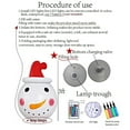 Silensys 3FT Christmas Inflatable Snowman Foldable Outdoor Decoration with Rotating LED Lights for Home Lawn Courtyard Christmas Decorations