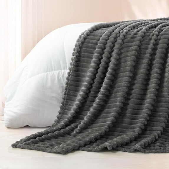 Heated Blanket Twin dark grey