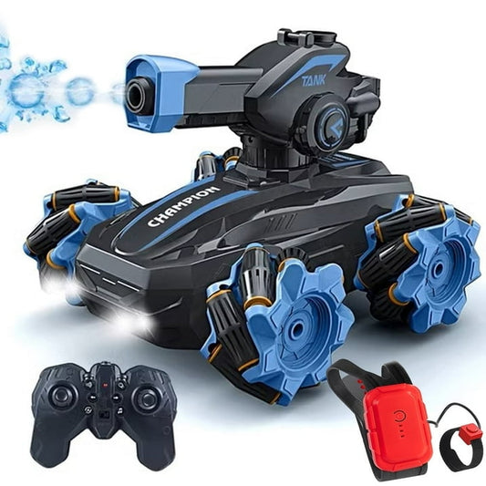 RC Tank Remote Control Car Stunt Car Gesture Sensing for Kids 4WD All Terrain 360°Rotating Fun Outdoor Toys Creative Gift