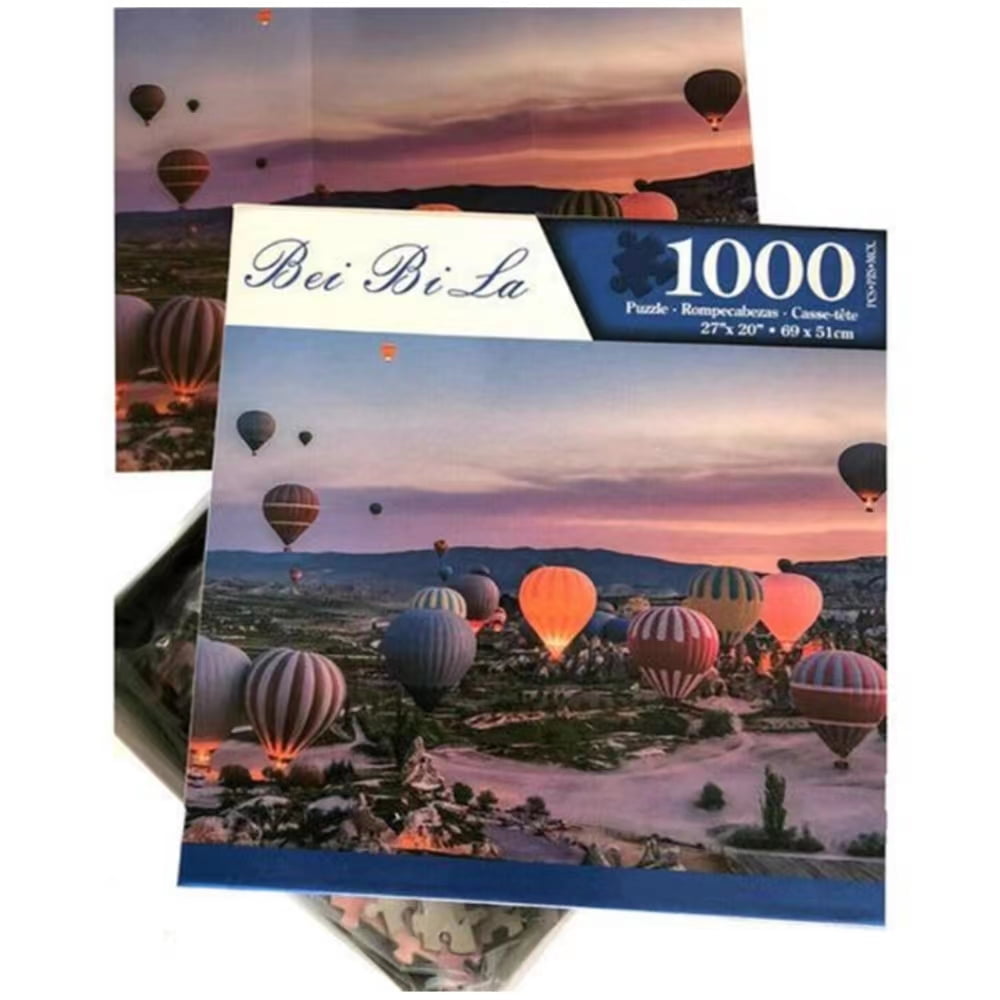 1000 Piece Jigsaw Puzzles for Adults and Kids Paper Puzzle Intellectual Toys Hot air balloon