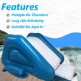 Uncahome Inflatable Water Slide for Pool,Inflatable Pool Slide with Built in Sprayers and Weighted Base for Stability, 9.5x4.5x3.6’’ Blow Up Waterslide for Kids & Adults,Ages 6 & Up,Blue