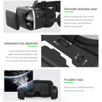 VR Headset 3D Glasses Virtual Reality Headset for VR Games & 3D Movies, Eye Care System for iPhone and Android Smartphones