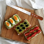 10 inch Bread Knife Serrated Knife Sharp Wavy Edge Bread Cutter Stainless Steel for Slicing Homemade Bread Bagels Cake