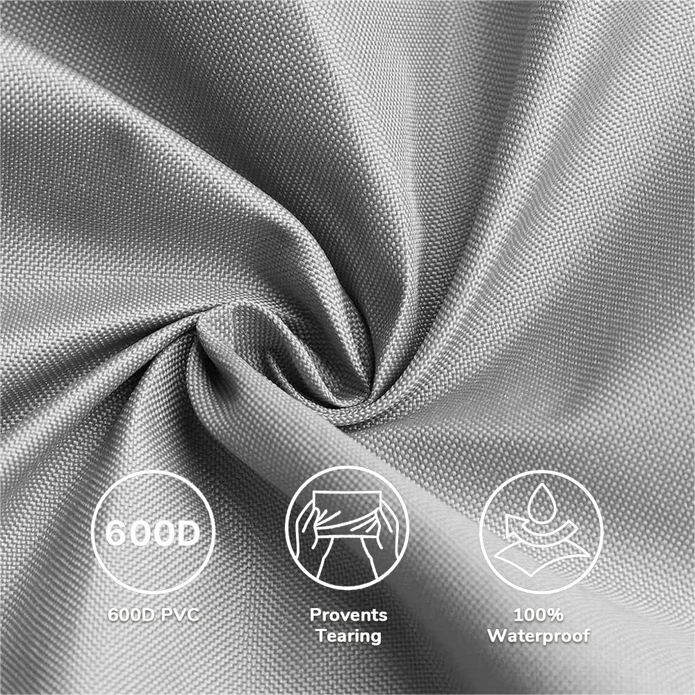 Christmas Tree Storage Bag Stores 9 ft Artificial Xmas Holiday Tree,Waterproof Christmas Bags with Reinforced Handles and Zipper, Grey