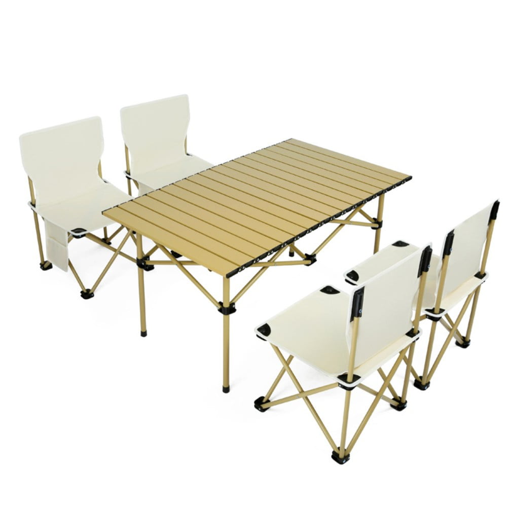 COWIN Folding Camping Table Portable Lightweight Small Beach Table 37.4x22.4x 19.7 in Outdoor for Cooking Beach Hiking Fishing BBQ